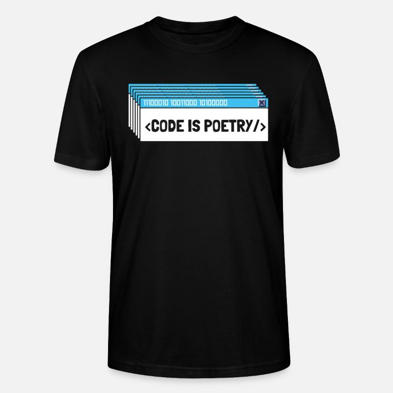 Entwickler Coder Programmierer Poesie - Stanley/Stella Unisex Bio-T-Shirt CRAFTER - Schwarz