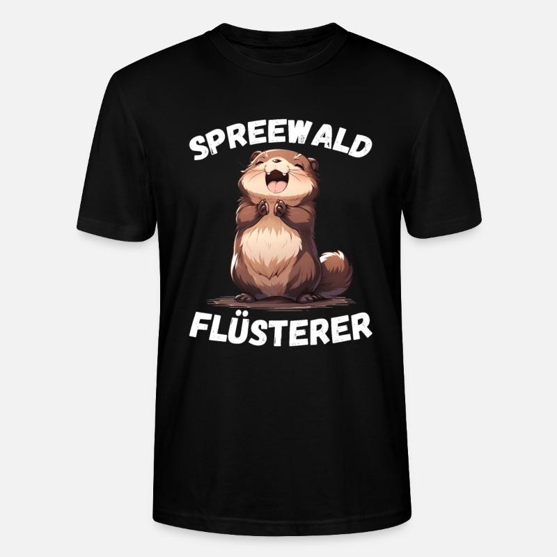 Spreewald Flüsterer - Stanley/Stella Unisex Bio-T-Shirt CRAFTER - Schwarz