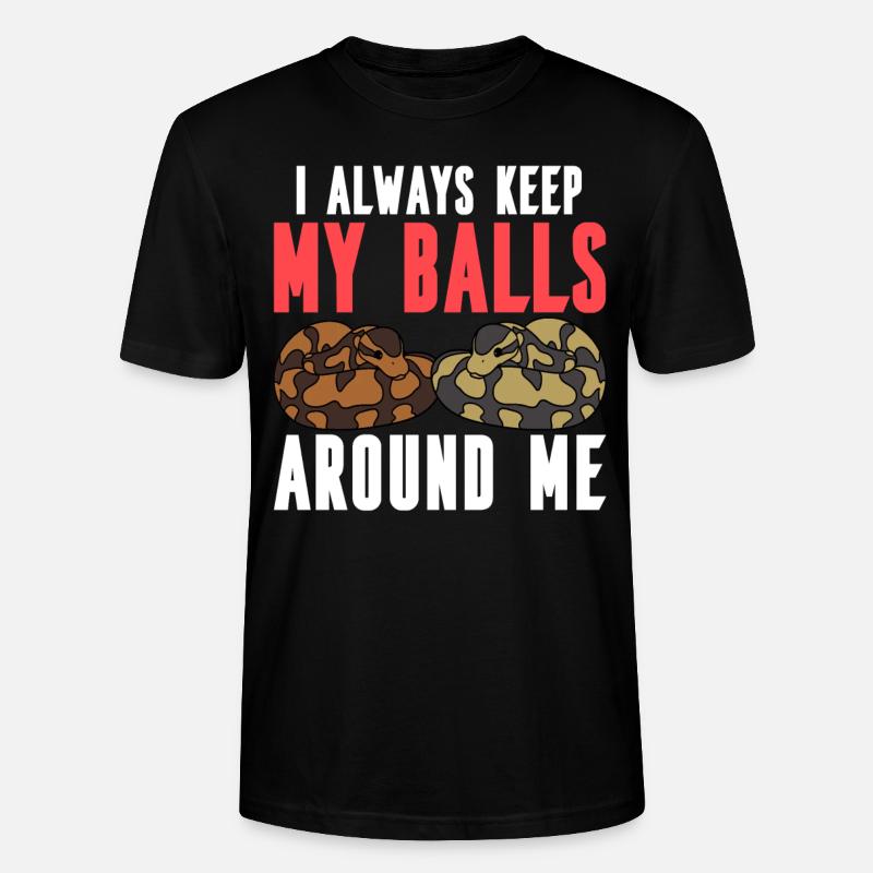 Ball python snake - Stanley/Stella CRAFTER Unisex Organic T-Shirt - black