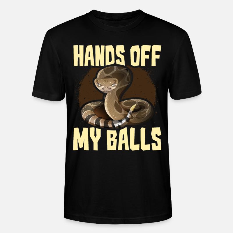 Ball Python Snake - Stanley/Stella CRAFTER Unisex Organic T-Shirt - black