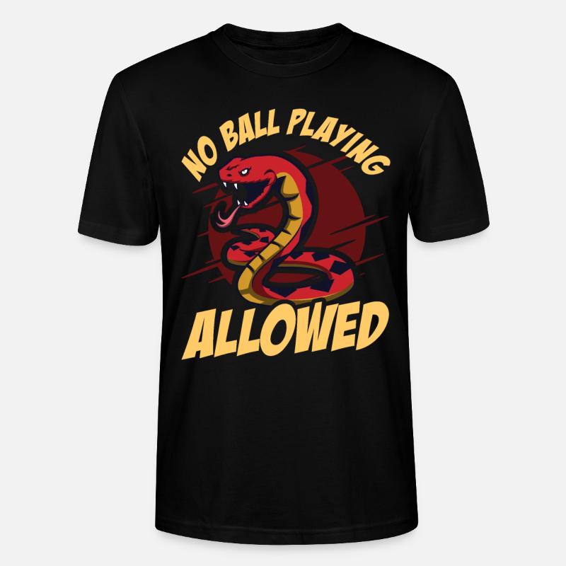 Kugelpython Schlange - Stanley/Stella Unisex Bio-T-Shirt CRAFTER - Schwarz