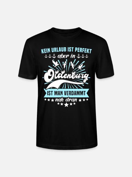 Oldenburg Sprüche Oldenburger Spruch - Stanley/Stella Unisex Bio-T-Shirt CRAFTER - Schwarz