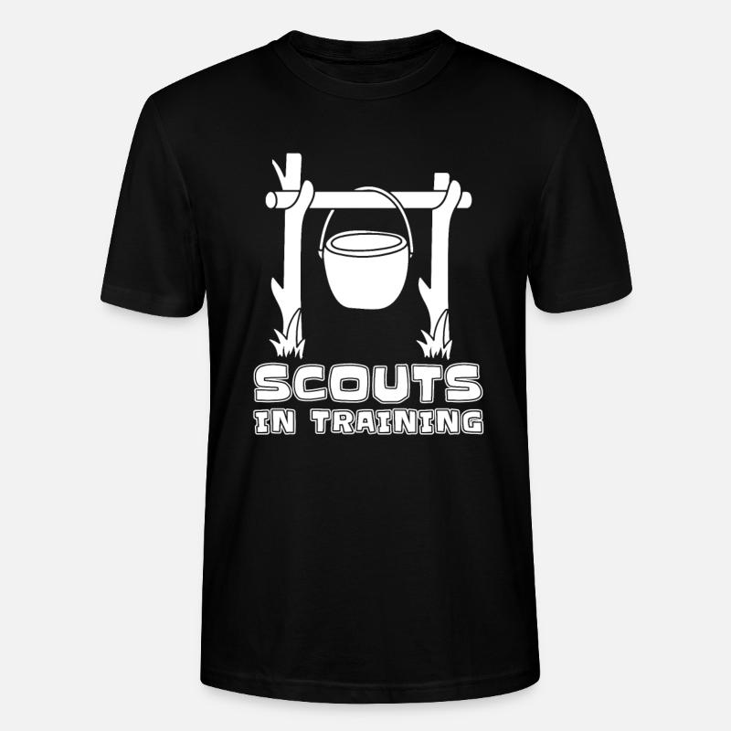 Boy Scout Training - Stanley/Stella CRAFTER Unisex Organic T-Shirt - black