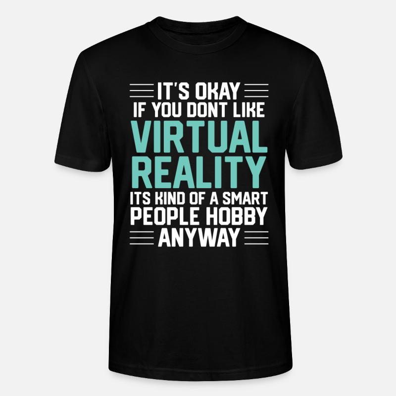 Virtual Reality VR Geschenk - Stanley/Stella Unisex Bio-T-Shirt CRAFTER - Schwarz