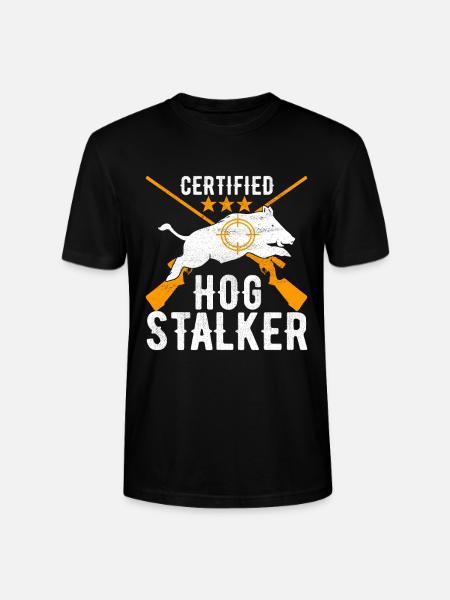 Jäger Wildschwein Jagen - Stanley/Stella Unisex Bio-T-Shirt CRAFTER - Schwarz