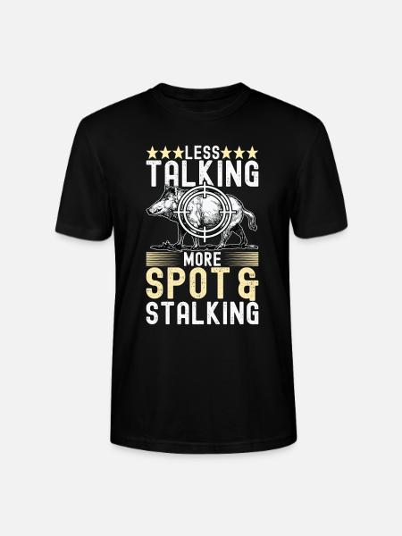 Jäger Wildschwein Jagen - Stanley/Stella Unisex Bio-T-Shirt CRAFTER - Schwarz