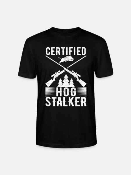 Jäger Wildschwein Jagen - Stanley/Stella Unisex Bio-T-Shirt CRAFTER - Schwarz