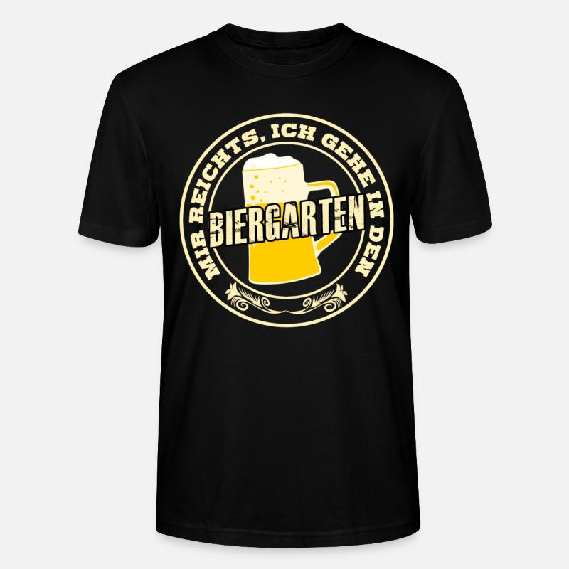 Biergarten Bierglas Bier Biertrinker - Stanley/Stella Unisex Bio-T-Shirt CRAFTER - Schwarz