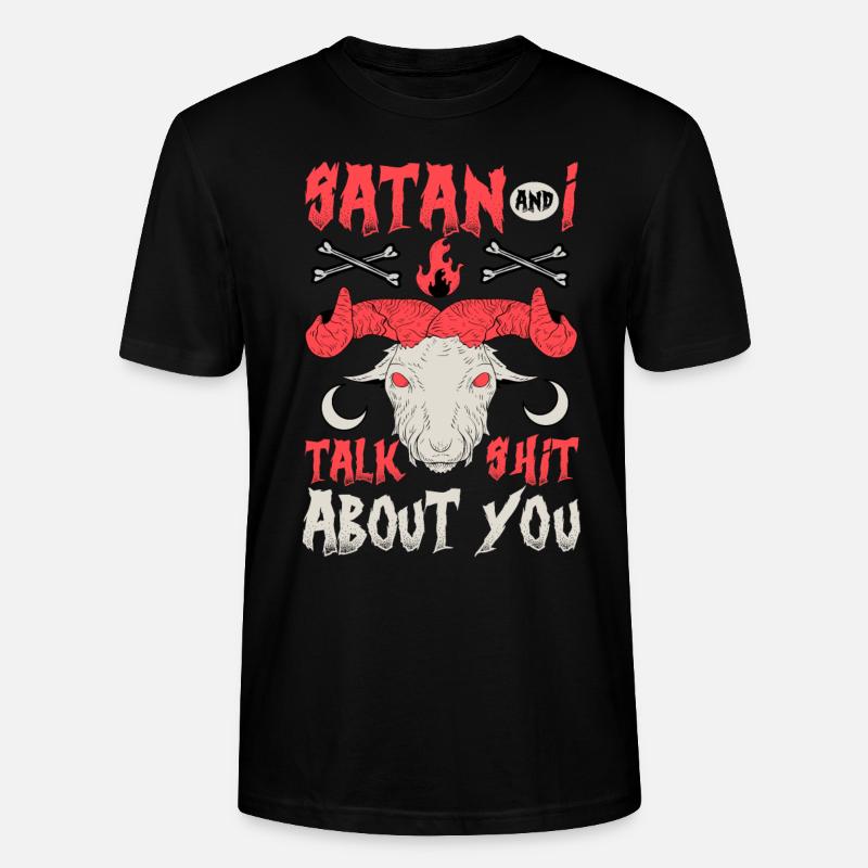 Lustiger Satanismus Satanisch - Stanley/Stella Unisex Bio-T-Shirt CRAFTER - Schwarz