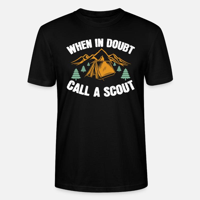 Boy Scout drôle - T-shirt bio CRAFTER Stanley Stella Unisexe - noir