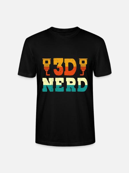 3d-nerd-3d-drucker-düse 3d-druck-liebhaber - Stanley/Stella Unisex Bio-T-Shirt CRAFTER - Schwarz