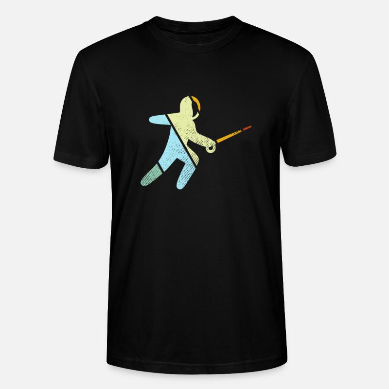Fechten Retro - Stanley/Stella Unisex Bio-T-Shirt CRAFTER - Schwarz