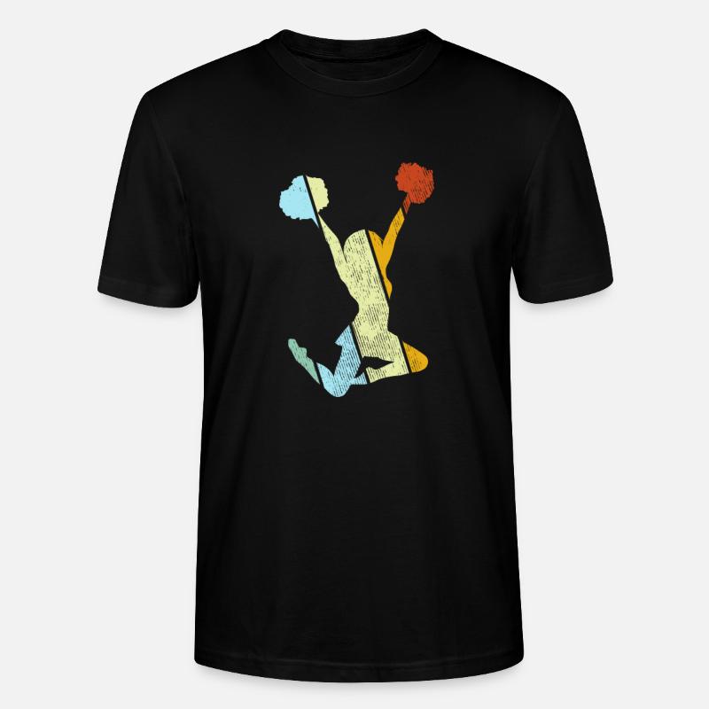 cheerleading retro - Stanley/Stella Unisex Bio-T-Shirt CRAFTER - Schwarz