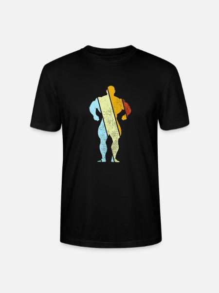 Musculation Rétro - T-shirt bio CRAFTER Stanley Stella Unisexe - noir