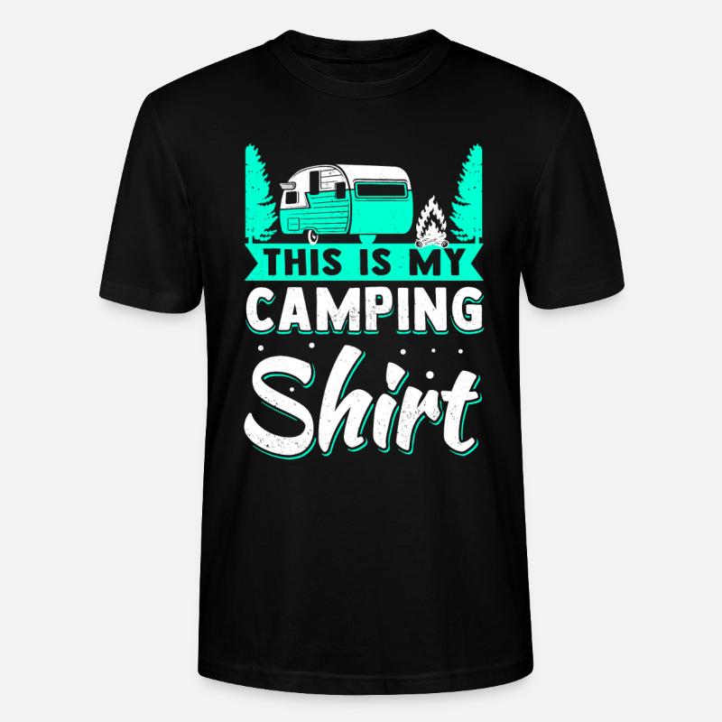 Camping Campen Wohnwagen Camper - Stanley/Stella Unisex Bio-T-Shirt CRAFTER - Schwarz