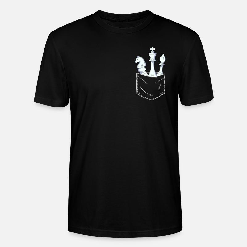 Échecs Joueur d’échecs Figurine d’échecs - T-shirt bio CRAFTER Stanley Stella Unisexe - noir