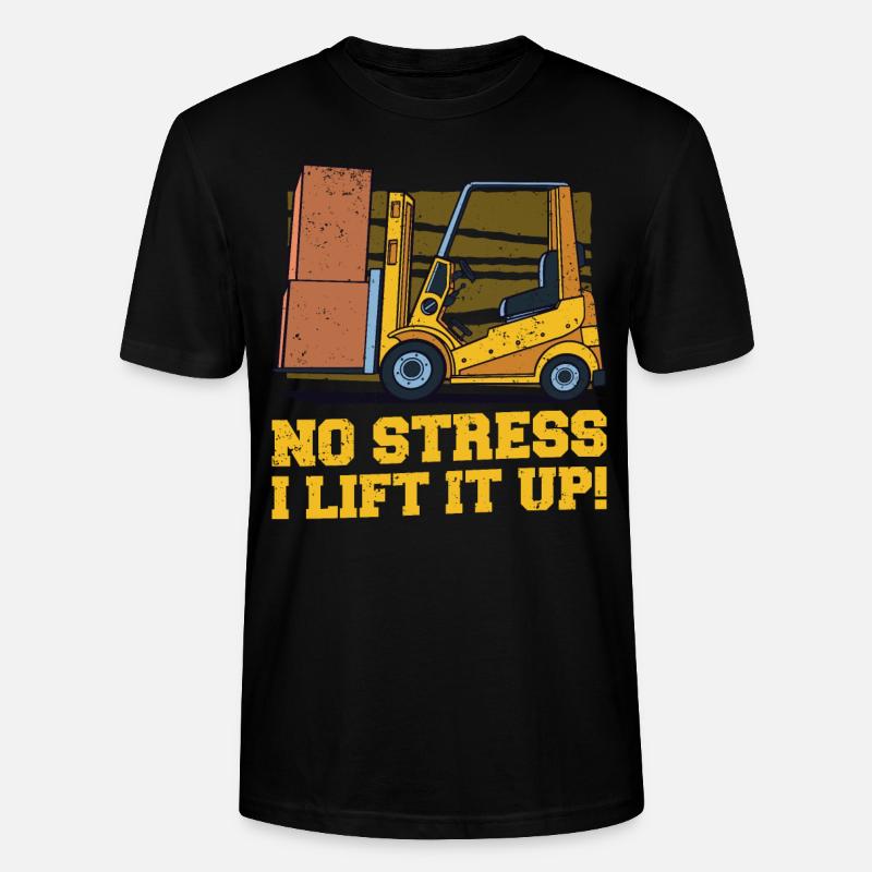 Gabelstaplerfahrer Gabelstapler Staplerfahrer - Stanley/Stella Unisex Bio-T-Shirt CRAFTER - Schwarz