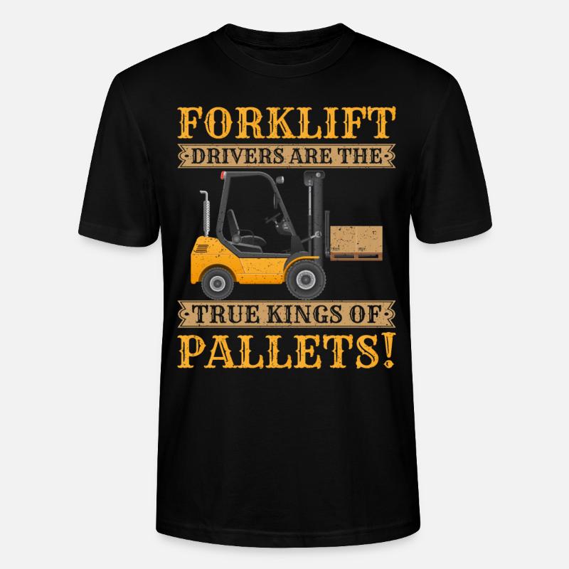 Gabelstaplerfahrer Gabelstapler Staplerfahrer - Stanley/Stella Unisex Bio-T-Shirt CRAFTER - Schwarz