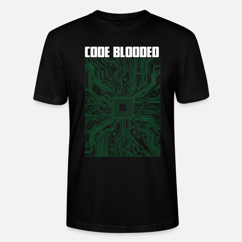 Code blooded - Stanley/Stella Unisex Bio-T-Shirt CRAFTER - Schwarz