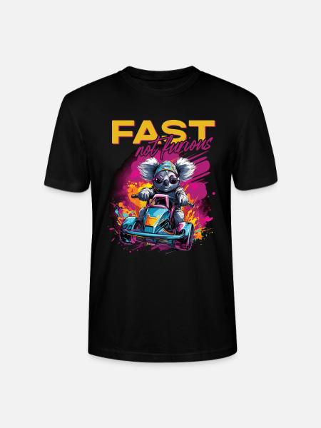 Fast Not Furious Koala Bear - Stanley/Stella CRAFTER Unisex Organic T-Shirt - black