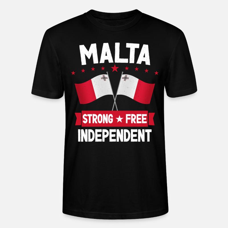 Malta - Stanley/Stella Unisex Bio-T-Shirt CRAFTER - Schwarz