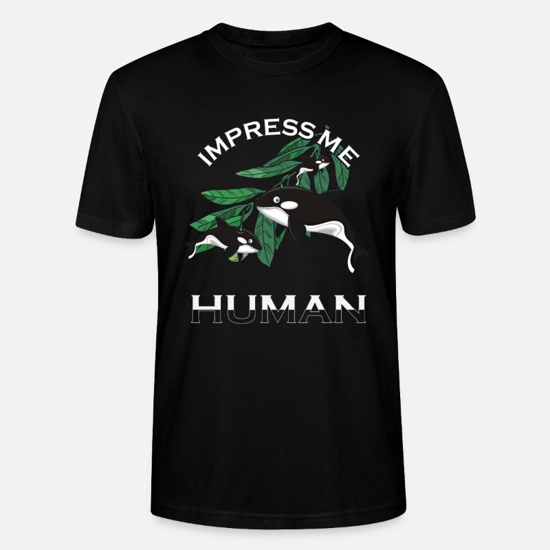 Orque Épaulard Drôle - T-shirt bio CRAFTER Stanley Stella Unisexe - noir