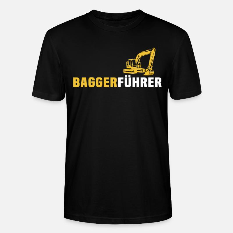 Bagger Ich Liebe Baggerfahrer - Stanley/Stella Unisex Bio-T-Shirt CRAFTER - Schwarz