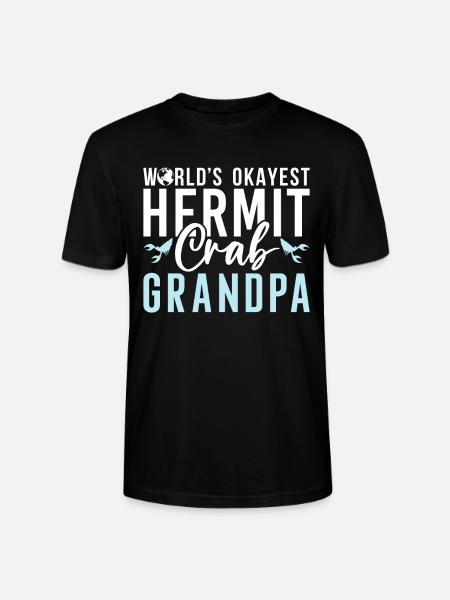 Hermit Crab Gifts - Stanley/Stella CRAFTER Unisex Organic T-Shirt - black