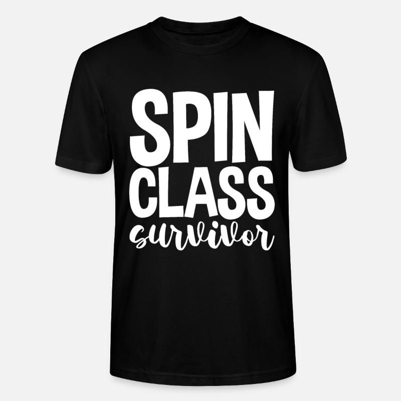Spin Class Survivor - Stanley/Stella Unisex Bio-T-Shirt CRAFTER - Schwarz