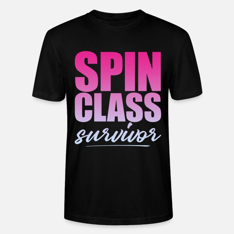 Spin Class Survivor 4 - Stanley/Stella CRAFTER Unisex Organic T-Shirt - black