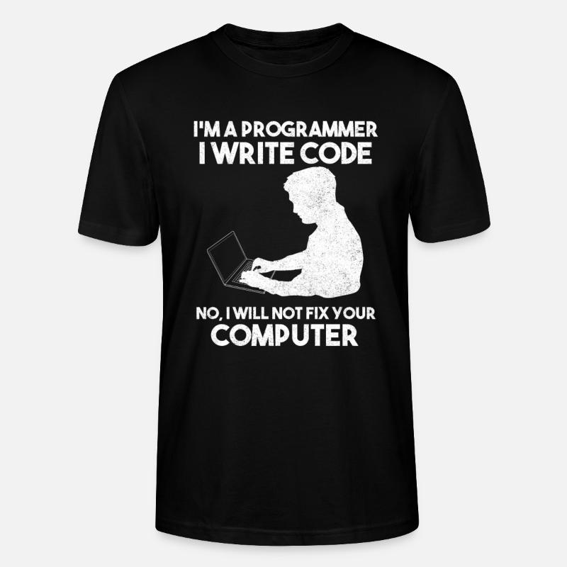 Programmierhumor Softwareentwickler - Stanley/Stella Unisex Bio-T-Shirt CRAFTER - Schwarz