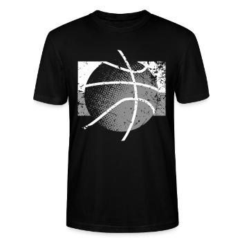 Basketball Basketballer - Stanley/Stella Unisex Bio-T-Shirt CRAFTER - Schwarz - Vorne - Alina (178cm) & Michal (187cm)