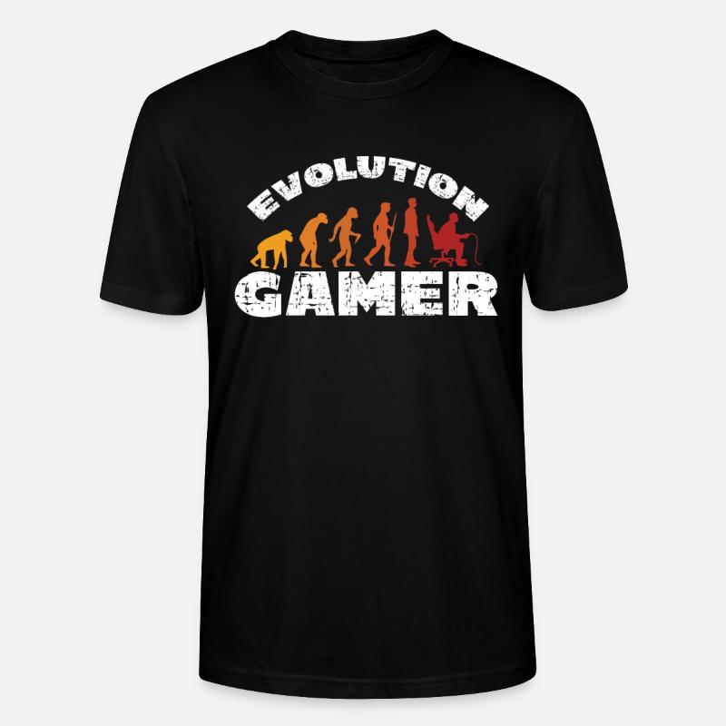 Evolution Gamer - T-shirt bio CRAFTER Stanley Stella Unisexe - noir