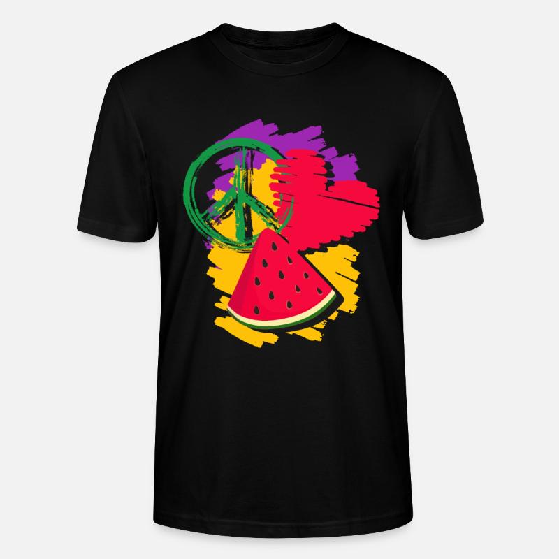 Pastèque - T-shirt bio CRAFTER Stanley Stella Unisexe - noir