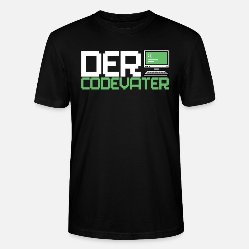 Developer, Coder, Programmer, Computer - Stanley/Stella CRAFTER Unisex Organic T-Shirt - black