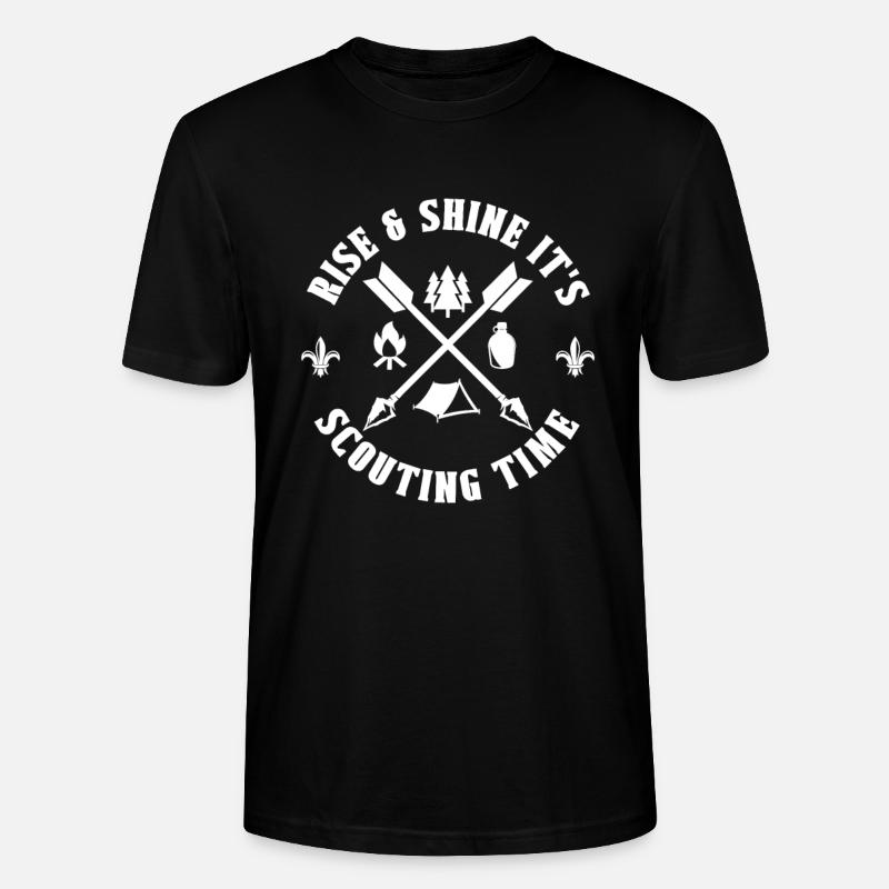Éclaireur - T-shirt bio CRAFTER Stanley Stella Unisexe - noir