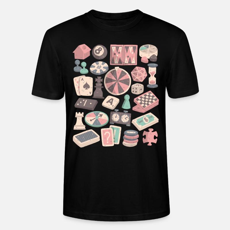 Brettspiele und Gesellschaftsspiele - Stanley/Stella Unisex Bio-T-Shirt CRAFTER - Schwarz