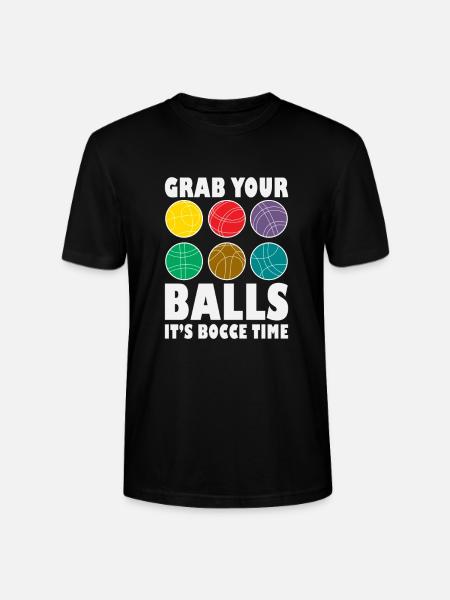 Bocce Player Funny Bocce - Stanley/Stella CRAFTER Unisex Organic T-Shirt - black