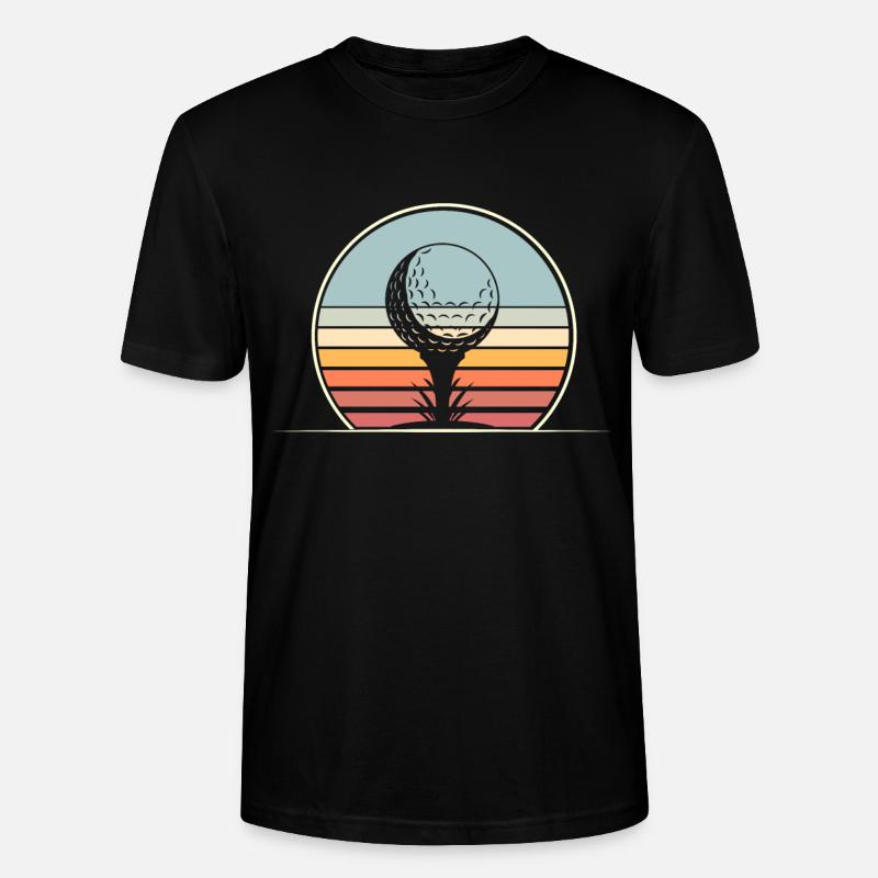Golf Golfeur - T-shirt bio CRAFTER Stanley Stella Unisexe - noir