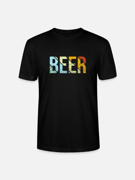Bier retro - Stanley/Stella Unisex Bio-T-Shirt CRAFTER - Schwarz