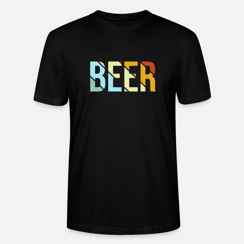 Bier Retro - Stanley/Stella Unisex Bio-T-Shirt CRAFTER - Schwarz