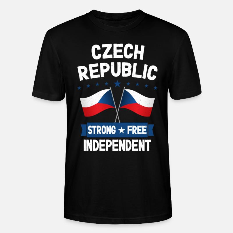 Tschechische Republik - Stanley/Stella Unisex Bio-T-Shirt CRAFTER - Schwarz