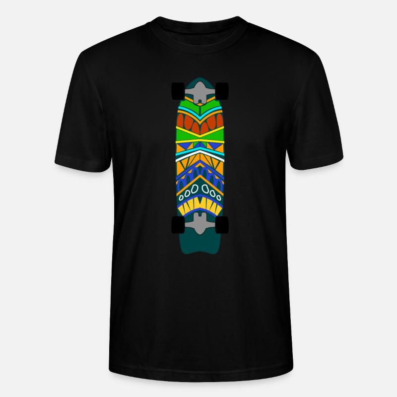 Longboarder Longboarding Longboard - Stanley/Stella Unisex Bio-T-Shirt CRAFTER - Schwarz