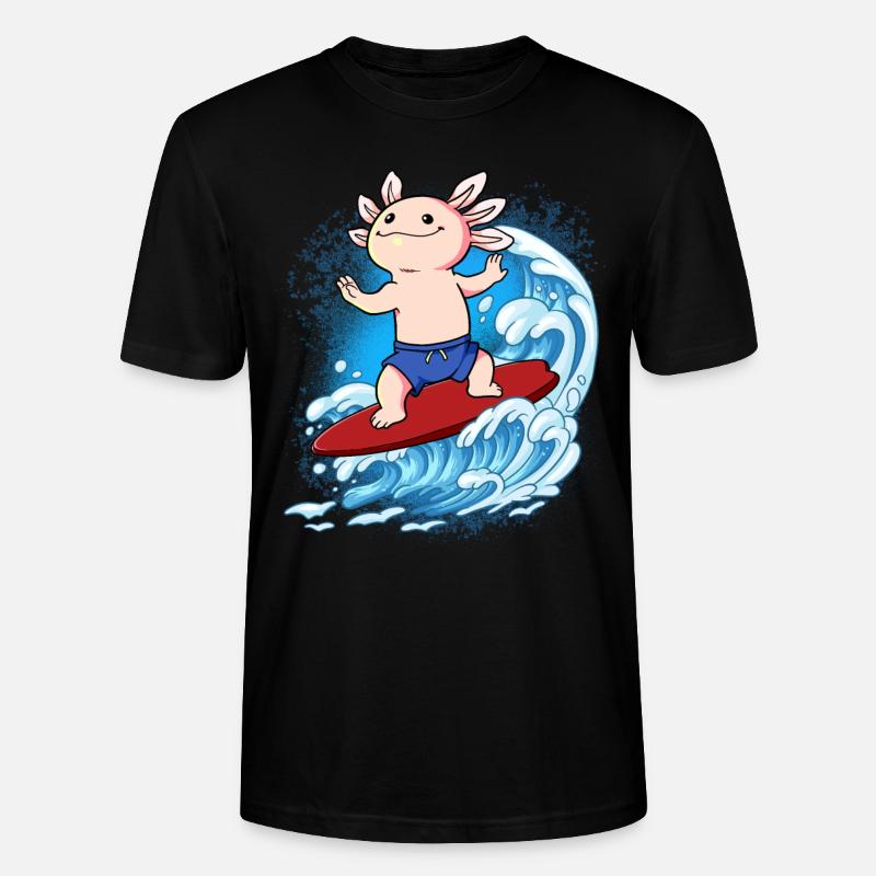 Surfeurs de vagues Surfeurs Surfeurs - T-shirt bio CRAFTER Stanley Stella Unisexe - noir
