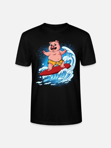 Wave surfers Surfers Surfers - Stanley/Stella CRAFTER Unisex Organic T-Shirt - black