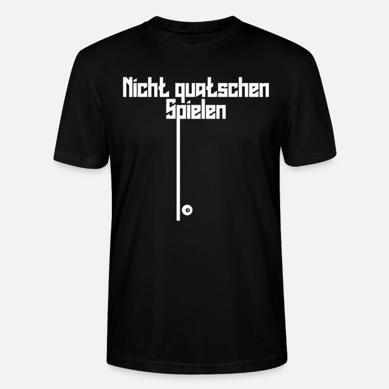 Poolbillard Billard Queue Snooker - Stanley/Stella Unisex Bio-T-Shirt CRAFTER - Schwarz