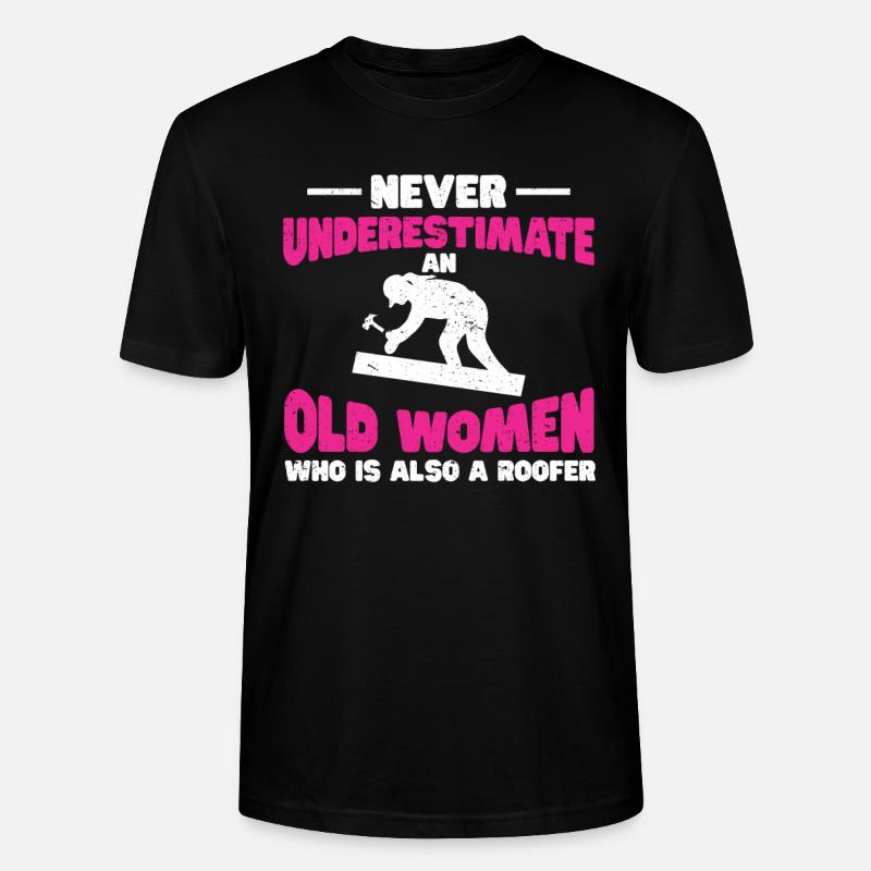 Dachdecker Geschenk Arbeit Handwerker Dachdecker - Stanley/Stella Unisex Bio-T-Shirt CRAFTER - Schwarz