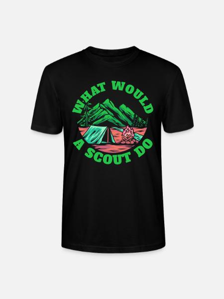 Boy Scout Funny - Stanley/Stella CRAFTER Unisex Organic T-Shirt - black