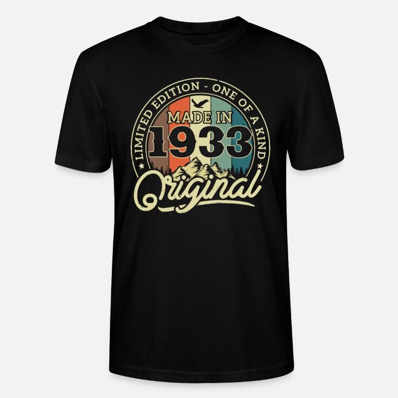 Original aus 1933 - Stanley/Stella Unisex Bio-T-Shirt CRAFTER - Schwarz
