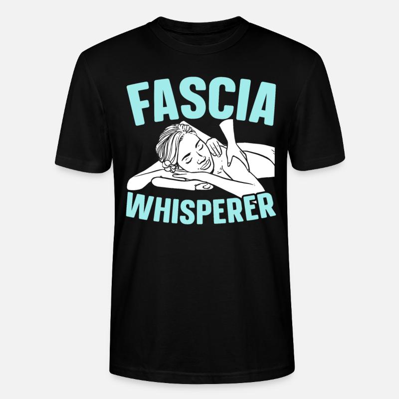 Faszienflüsterer lizenzierter Massagetherapeut - Stanley/Stella Unisex Bio-T-Shirt CRAFTER - Schwarz